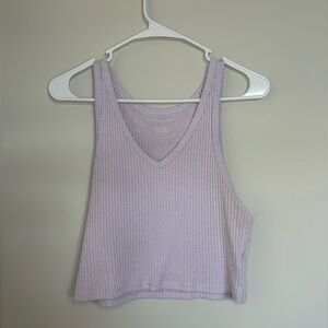 Light purple tank top. Brand: American Eagle, size L